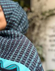 black 251-3019 imannor aşkın kanalları floş viskon şal 4