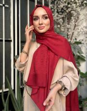 bordo 3052 imannoor zincir desen jakar şal