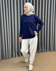 beyaz sz 5597 sentez ninova pantolon 2