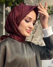 bordo 242-4003 imannoor kare naia eşarp -v