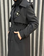 siyah 5019 missemramiss trençkot 6