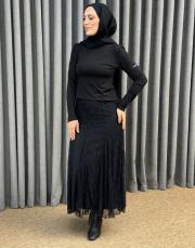 siyah 4918 missemramiss dantel etek