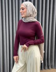 bordo 4876 missemramiss kolu taşlı rayon bady