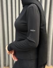 siyah 4876 missemramiss kolu taşlı rayon bady 3