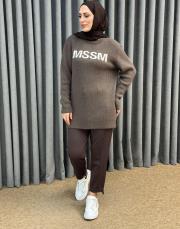 kahve 5014 missemramiss triko kazak 2