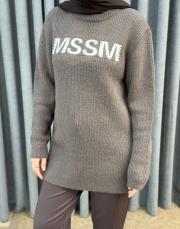 kahve 5014 missemramiss triko kazak 4