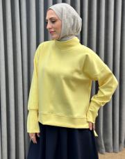 sarı 4872 missemramiss scuba bluz