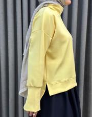 sarı 4872 missemramiss scuba bluz 4