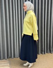 sarı 4872 missemramiss scuba bluz 5