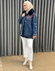 denim 4909 missemramiss kürklü ceket 2