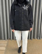 antrasit 4909 missemramiss kürklü ceket 5