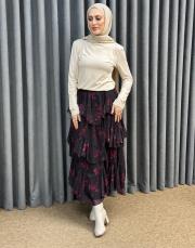 kahve bordo 4917 missemramiss volan etek