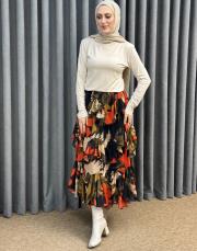 siyah turuncu 4917 missemramiss volan etek 3