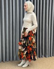 siyah turuncu 4917 missemramiss volan etek 5