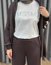 ekru 4877 missemramiss taşlı tşört 3