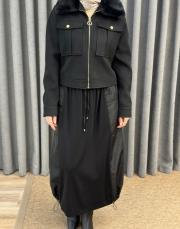 siyah 4895 missemramiss kürklü kua çeket 3