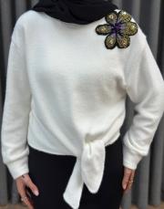 ekru 4870 missemramiss violetto fleur angora bluz 3