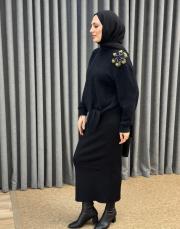 siyah 4870 missemramiss violetto fleur angora bluz 2