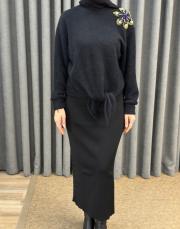 siyah 4870 missemramiss violetto fleur angora bluz 3