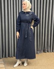 denim 26k 2009 nuss elbise