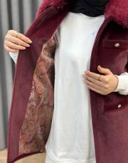 bordo 6607 aişe moda yelek 7