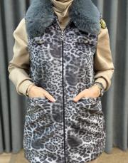 leopar 6607 aişe moda yelek 6