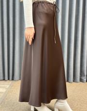 kahve sz 5457 sentez luna volanlı etek 2