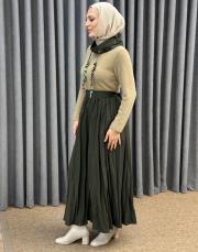 camel haki 4901 missemramiss lumore elbise 3