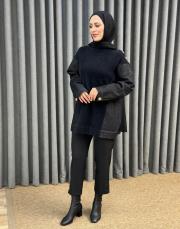 siyah gri 5015 missemramiss angora tunik