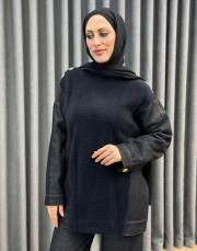 siyah gri 5015 missemramiss angora tunik 8