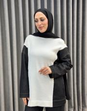 ekru gri 5015 missemramiss angora tunik 8