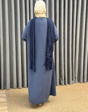 lacivert 252562 micca soft modal içerikli şal detaylı kap 4