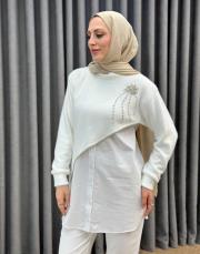 ekru 5007 missemramiss angora tunik