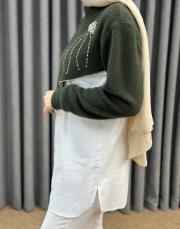 haki 5007 missemramiss angora tunik 5