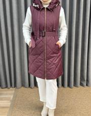 bordo 5044 missemraniss kapitone yelek 5