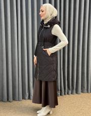 kahve 5044 missemraniss kapitone yelek 2