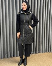 siyah 5044 missemraniss kapitone yelek