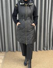 siyah 5044 missemraniss kapitone yelek 4