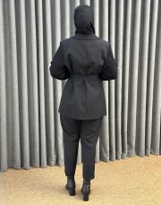 siyah 5052 missemramiss triko ceket takım 5