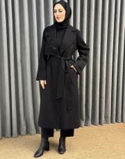 siyah 26k 6011 nuss trençkot