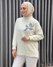 ekru 26k 7001 nuss angora tunik