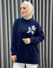 lacivert 26k 7001 nuss angora tunik