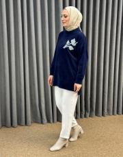 lacivert 26k 7001 nuss angora tunik 6