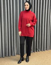 kırmızı 26k 7000 nuss angora kazak 2