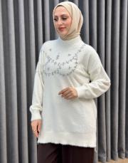 ekru 26k 7002 nuss angora tunik