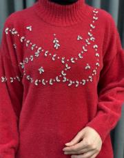 kırmızı 26k 7002 nuss angora tunik 4