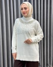 ekru 26k 7003 nuss angora kazak