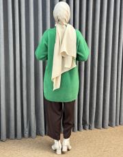 benetton 26k 7005 nuss angora hırka 5