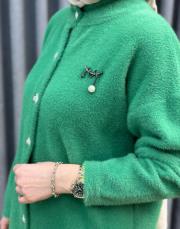 benetton 26k 7005 nuss angora hırka 6