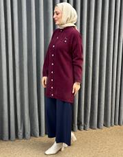 bordo 26k 7005 nuss angora hırka 3